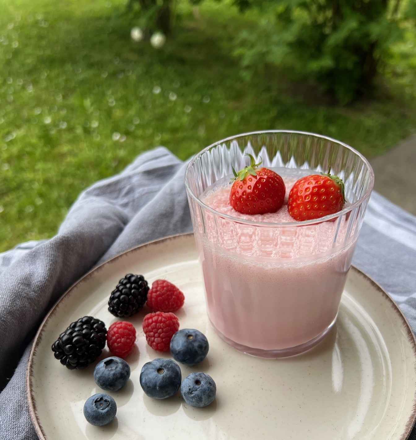 Erdbeer Protein Mousse