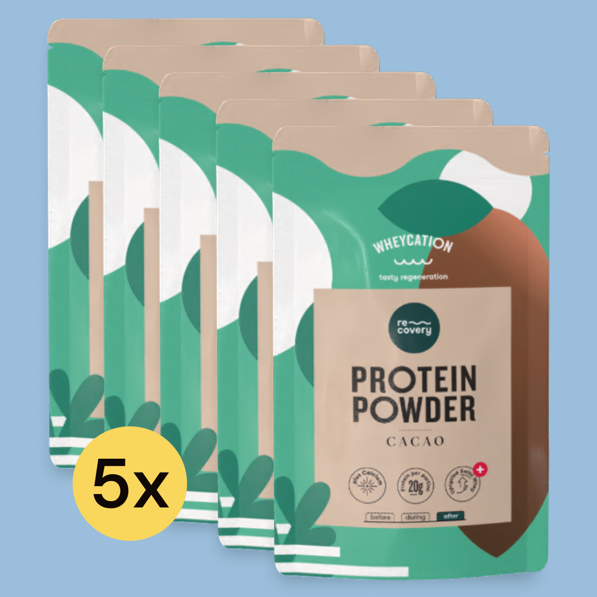 5x Recovery Protein Shake Cacao 520g