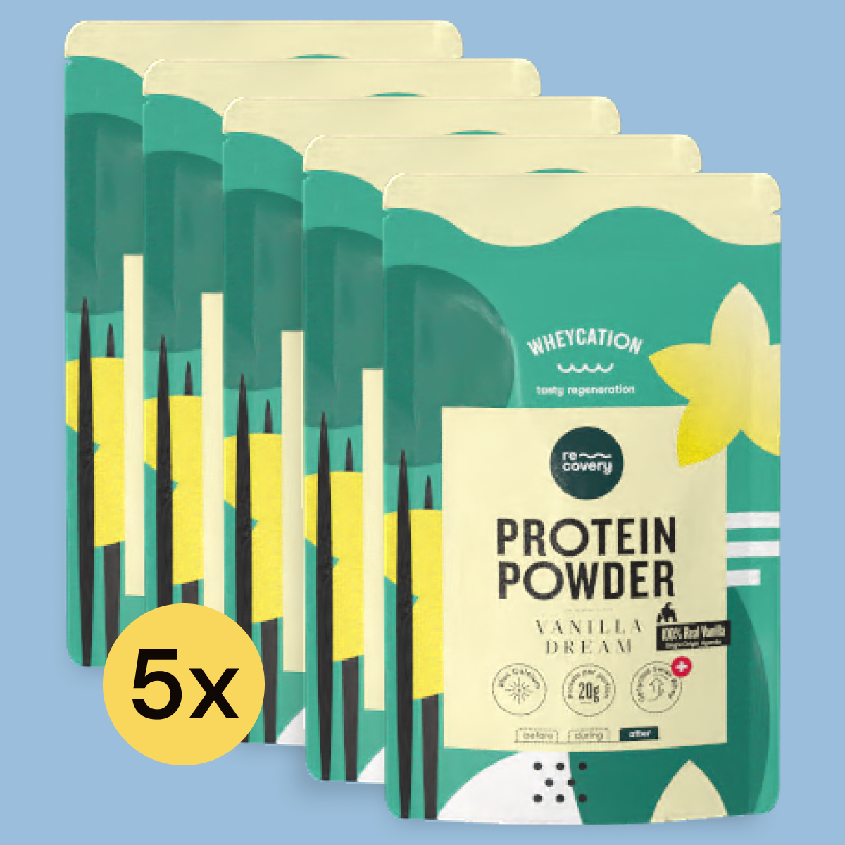 5x Recovery Protein Shake Vanilla Dream 520g