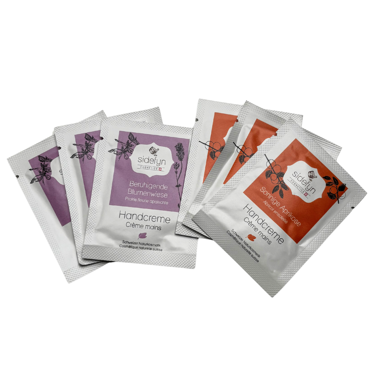 Sidefyn Handcreme Schweizer Naturkosmetik mit Molke 2 x 3 Muster