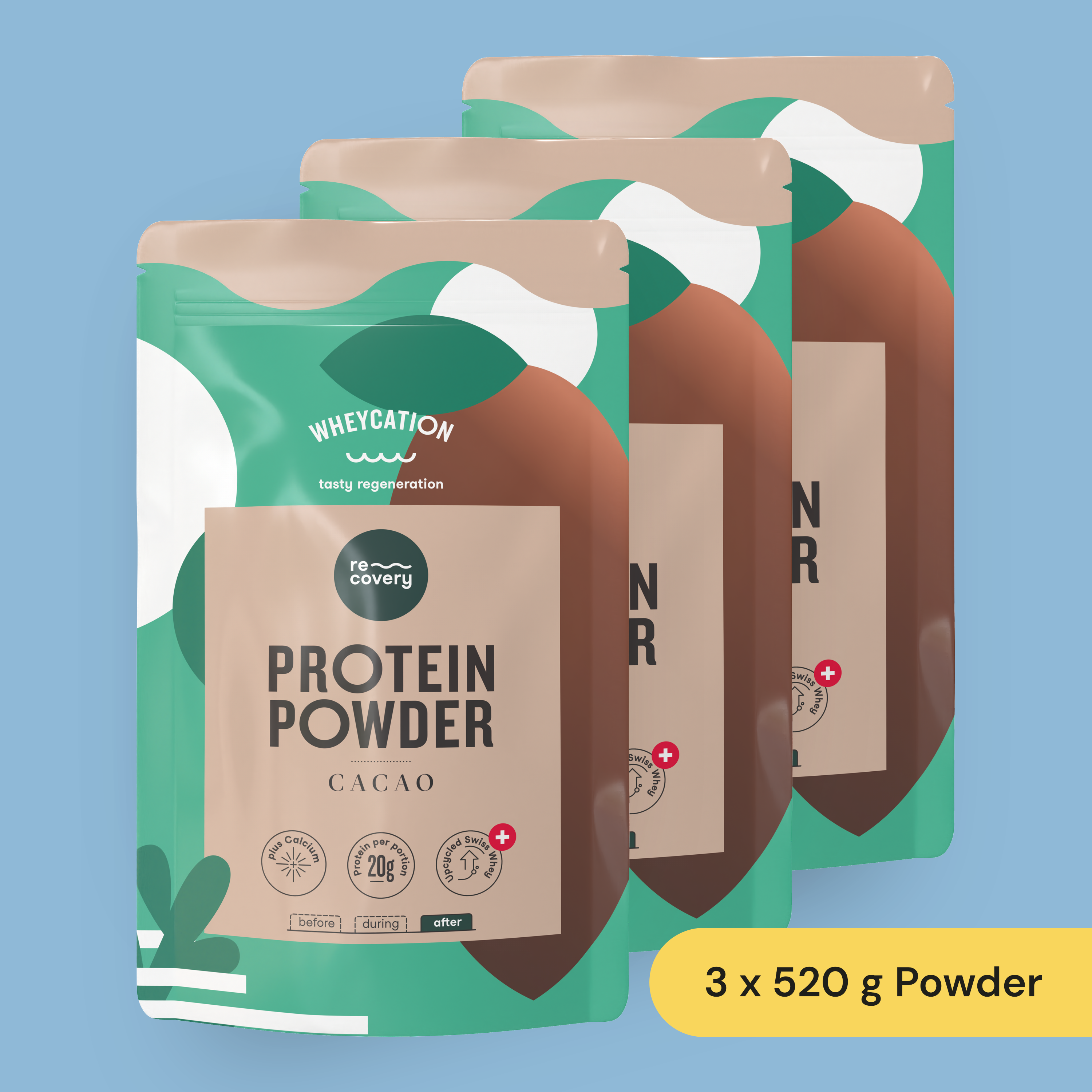 3x Recovery Protein Shake Cacao 520g