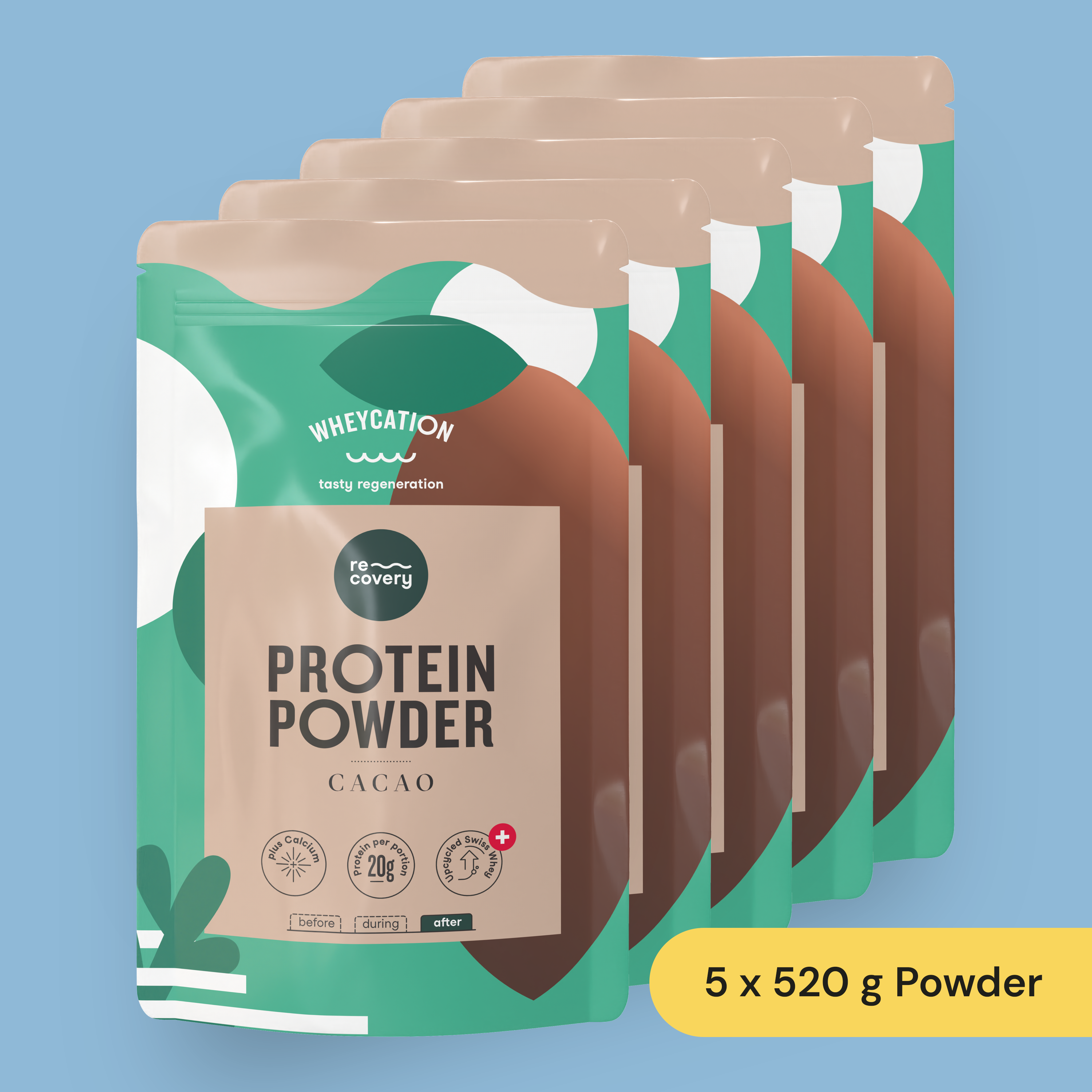 5x Recovery Protein Shake Cacao 520g