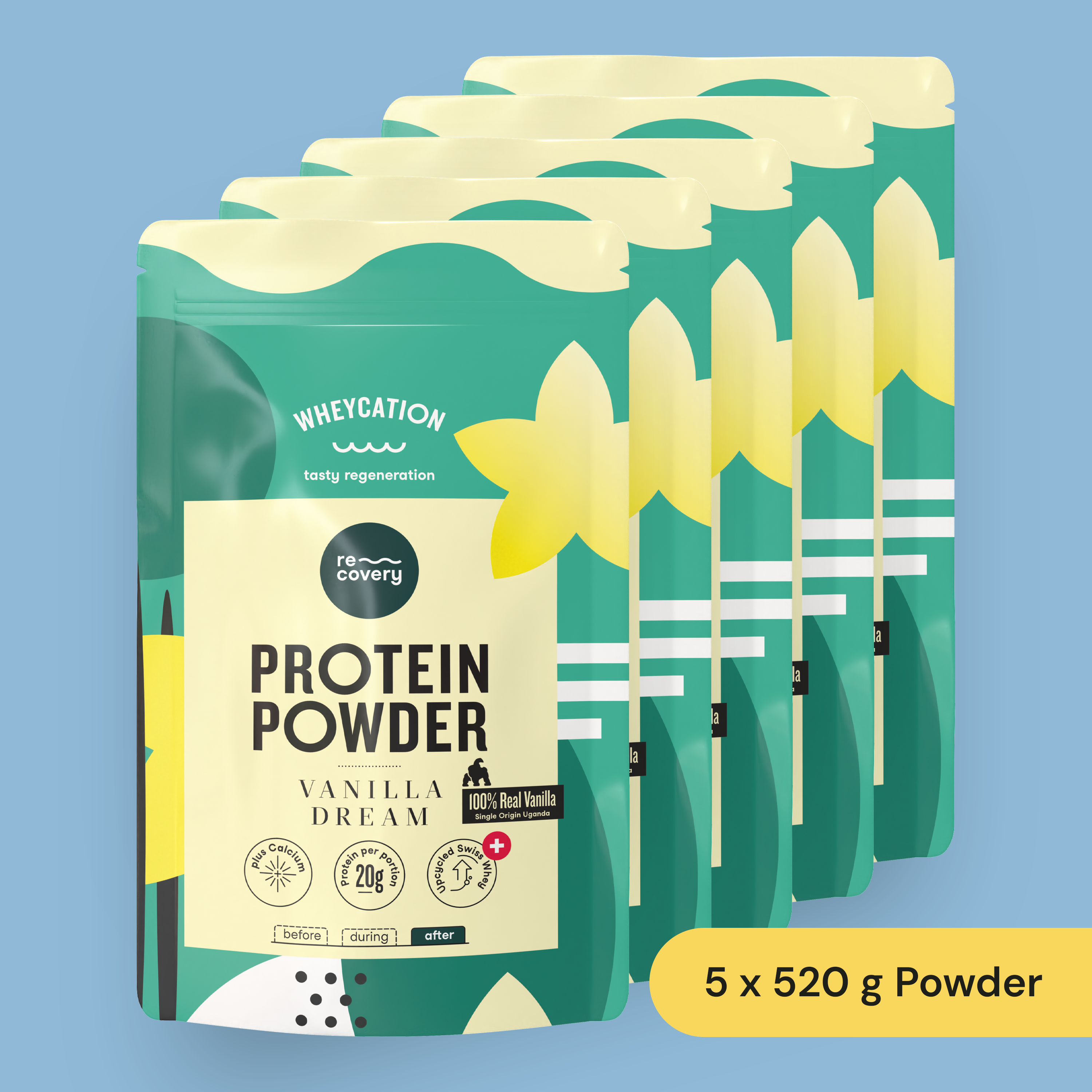 5x Recovery Protein Shake Vanilla Dream 520g