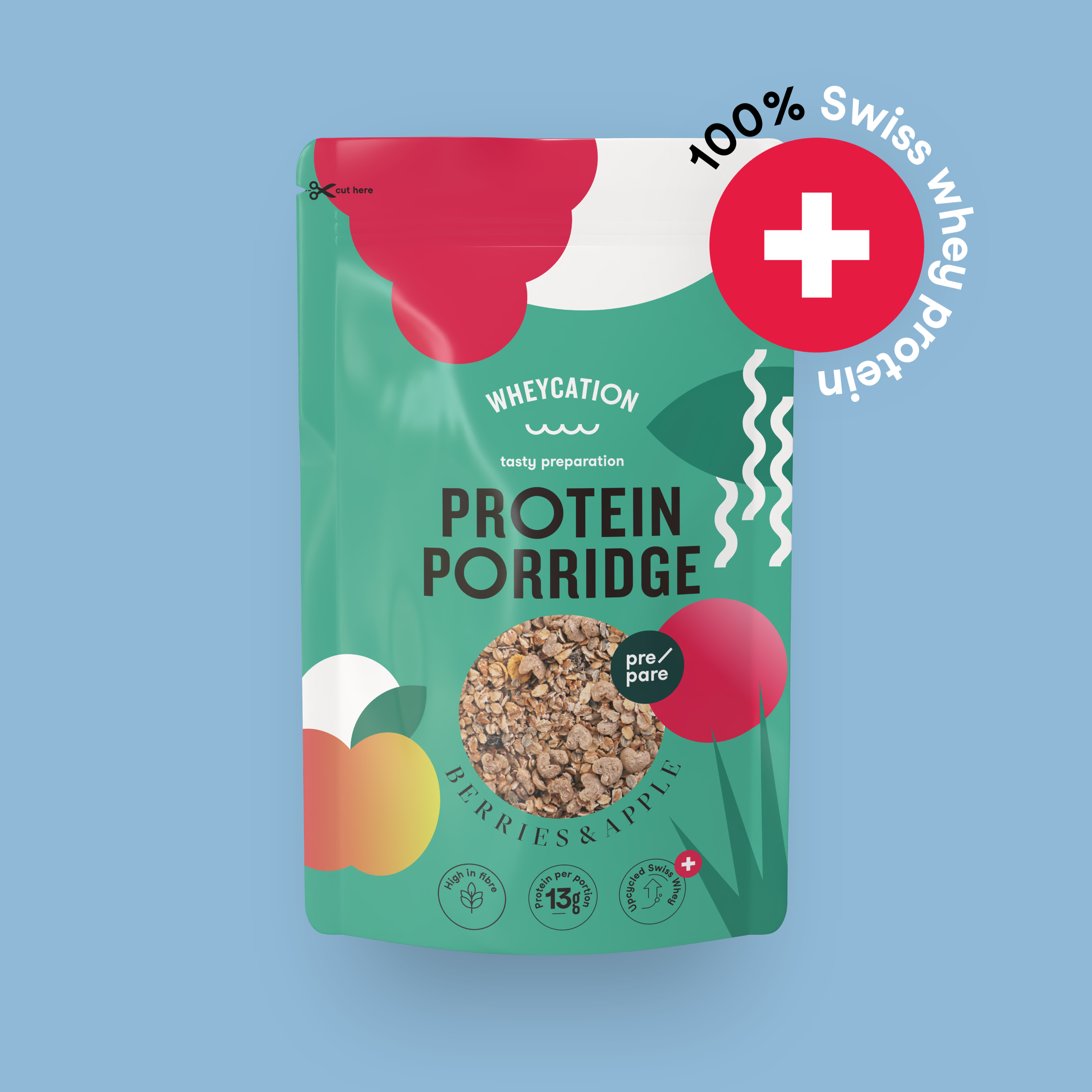 Whey Protein Porridge Berries & Apple 480g