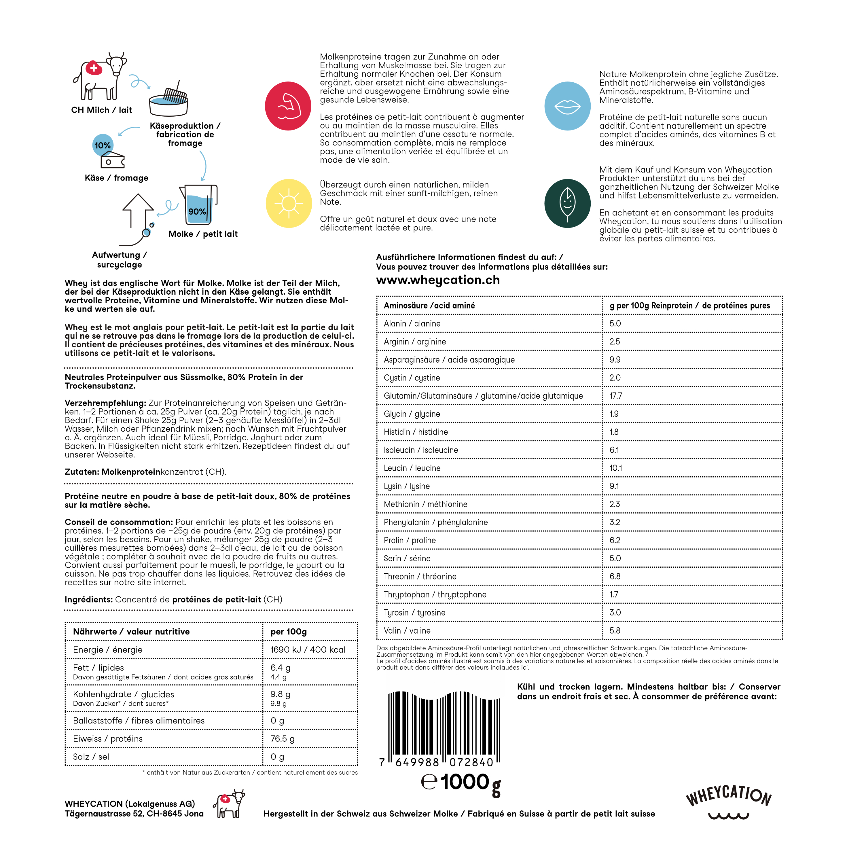 Protein Powder Natural 1000g