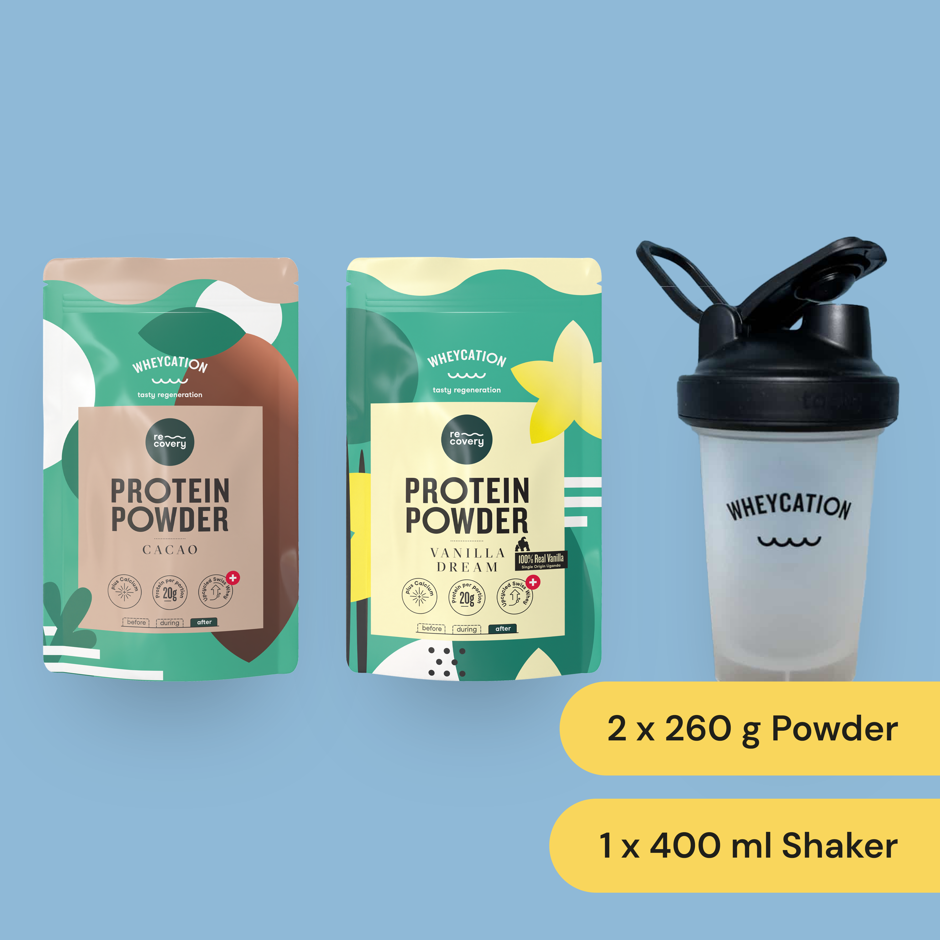 Starterset Protein 2x260g & Shaker