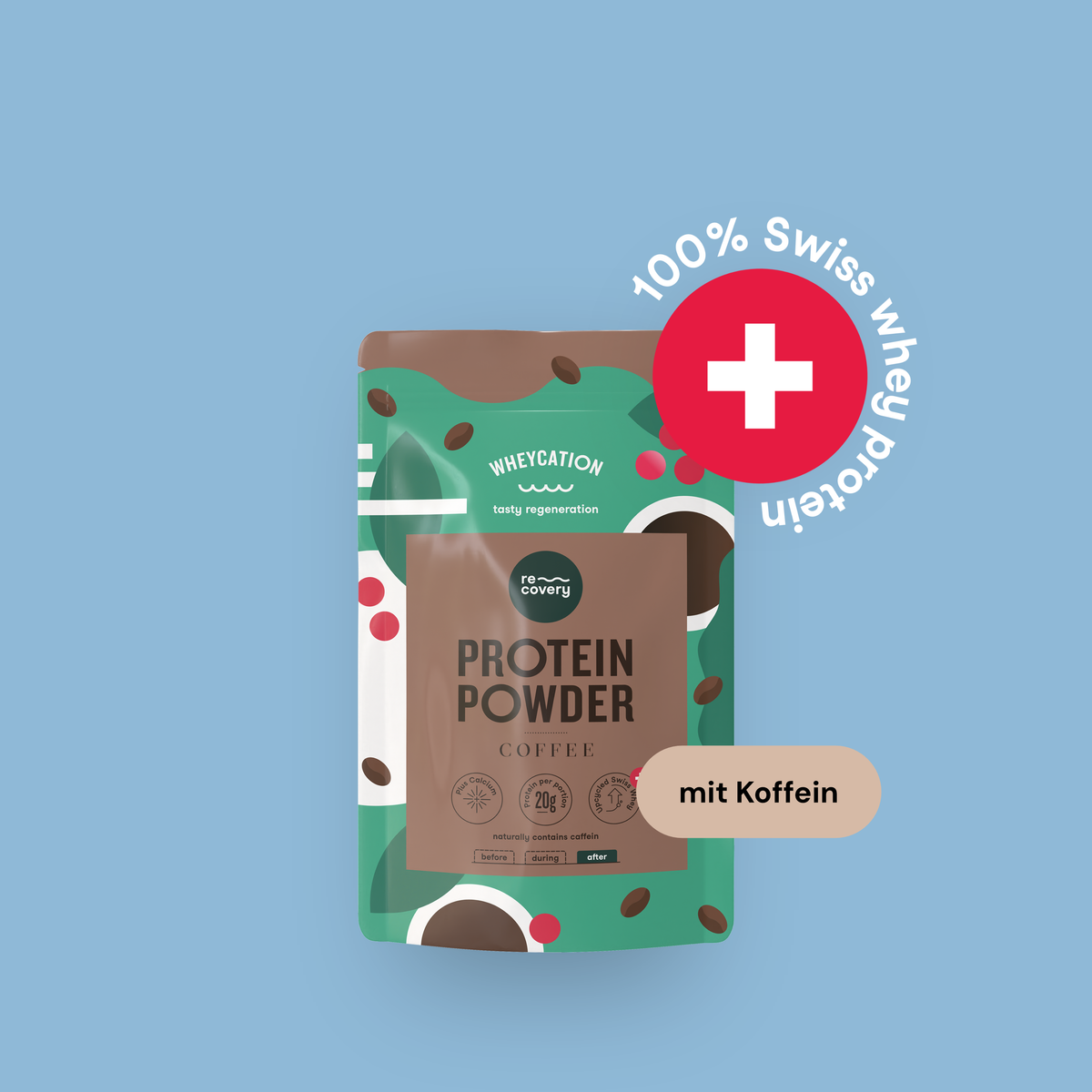 Wheycation Whey Protein Powder Coffee 260g Swiss Whey