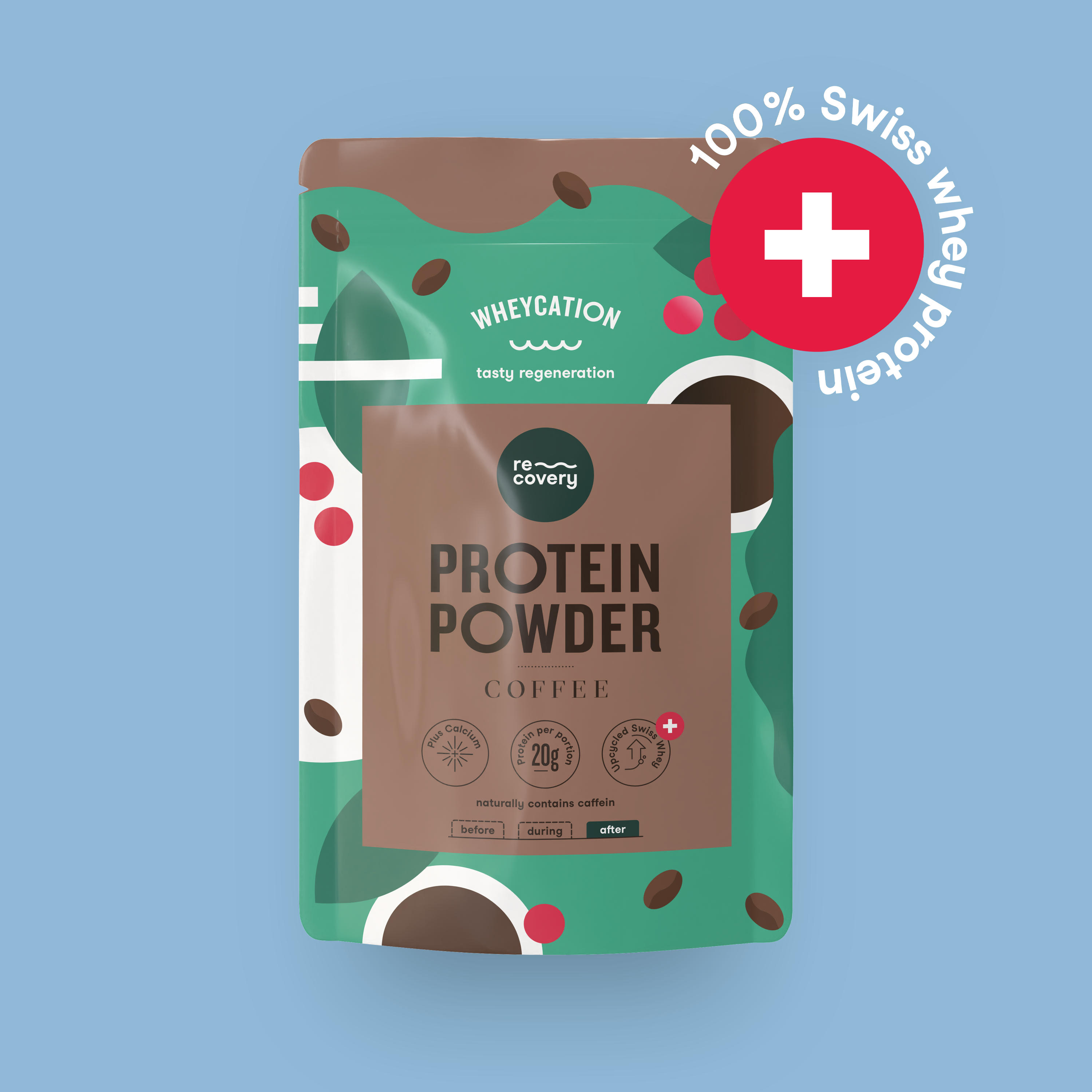 Wheycation Whey Protein Powder Coffee 520g Swiss Whey