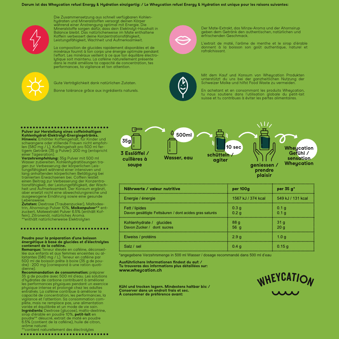 Refuel Energy & Hydration Mate-Mint 630g