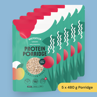 5x Whey Protein Porridge Berries & Apple 480g