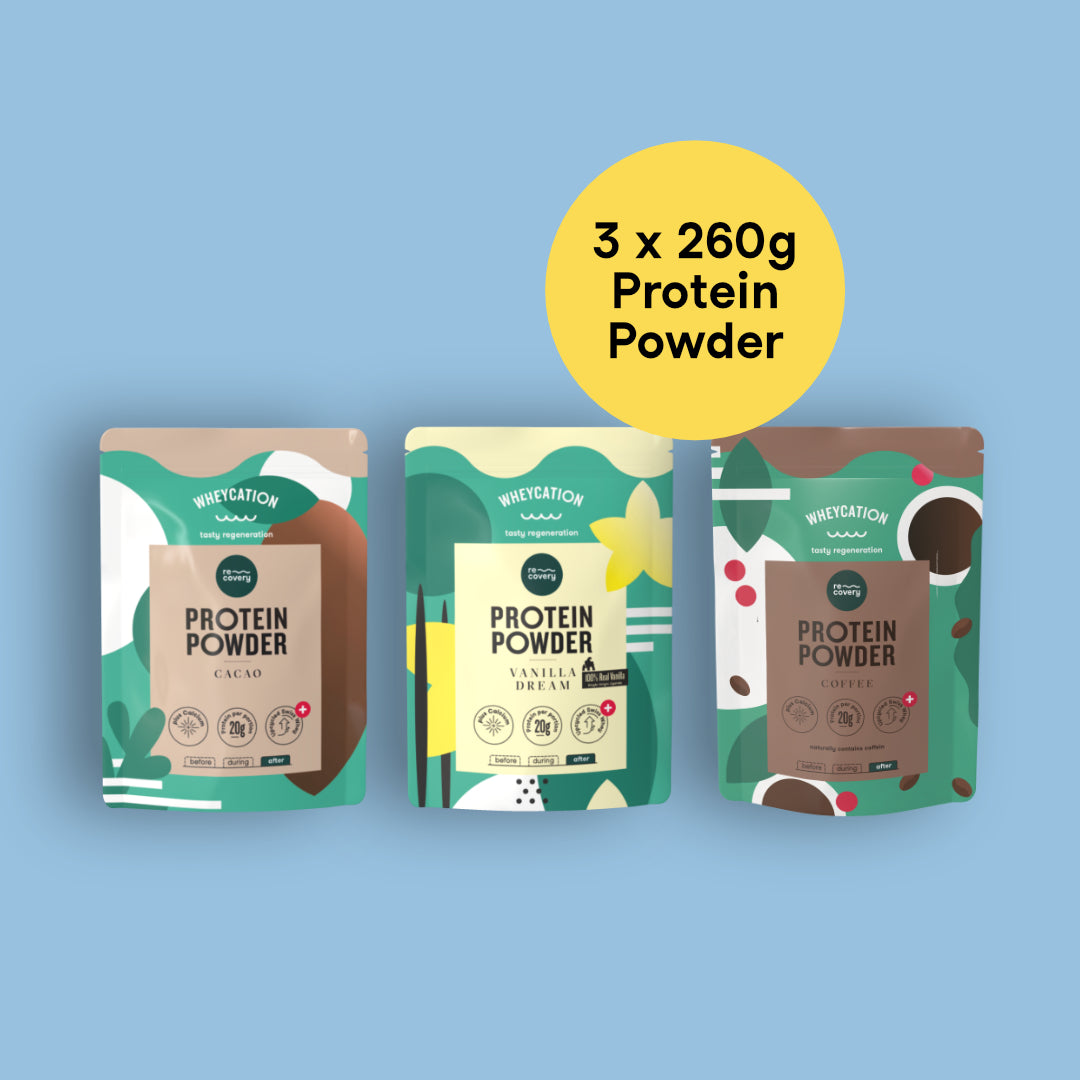 Starterset Protein 3x260g CACAO-VANILLA-COFFEE