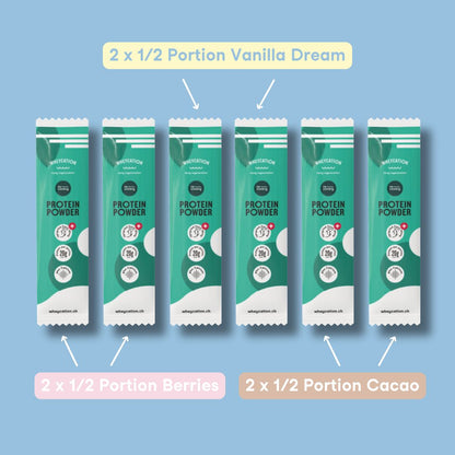 Test package Protein Powder, three flavors, free shipping