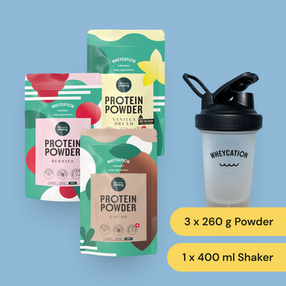 Starterset Protein 3x260g & Shaker
