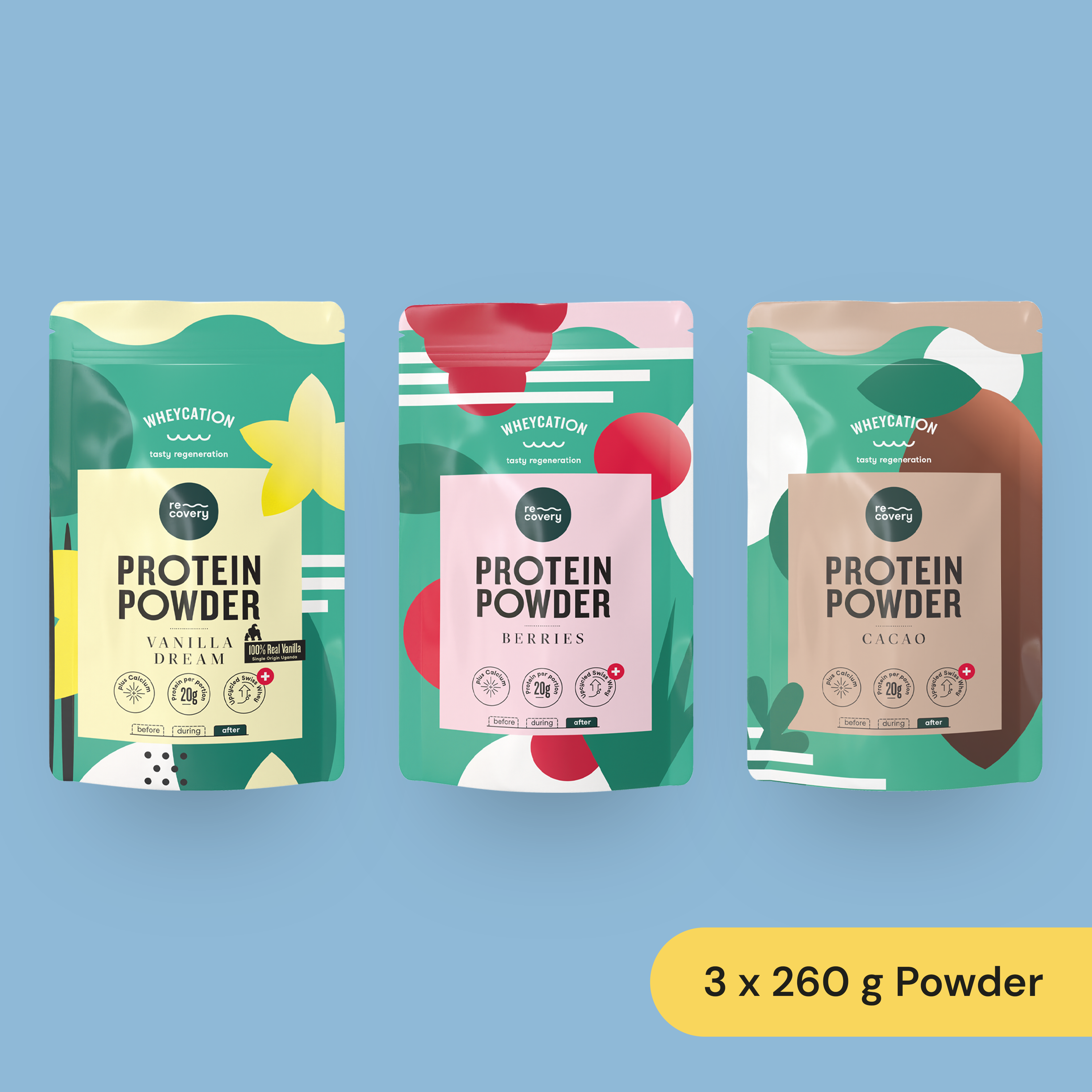 Protein starter set 3x260g