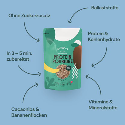Whey Protein Porridge Cacao & Banana 480g