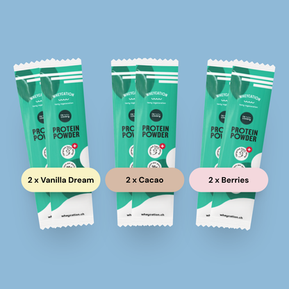 Whey Protein Powder 6x20g Testpaket